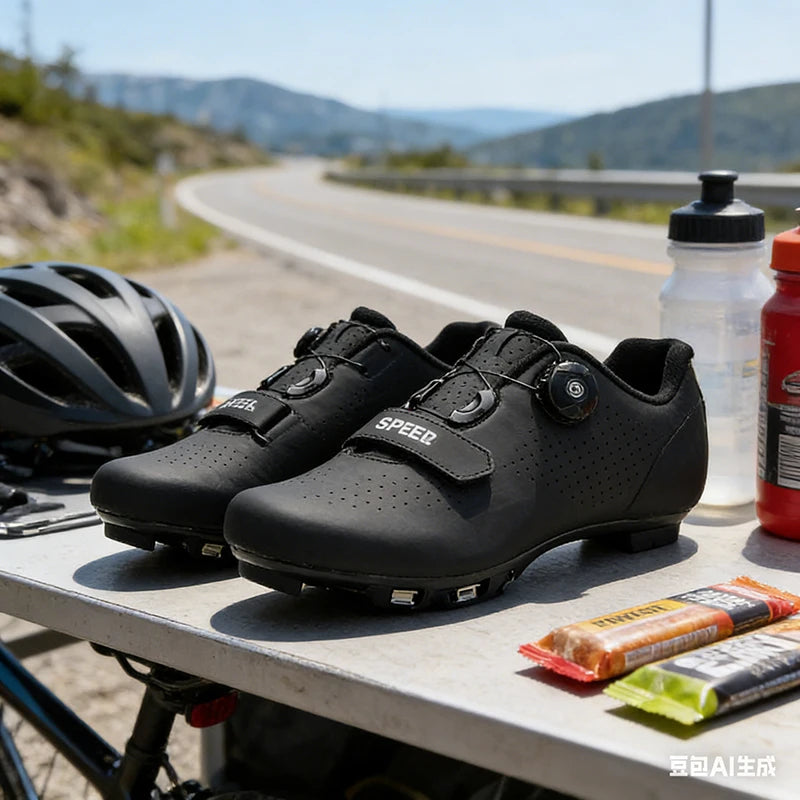 Unisexové MTB topánky Zapatillas Ciclismo MTB – pánske cyklistické bežecké topánky, pánske topánky s hrotmi na horské bicykle, dámske cyklistické topánky