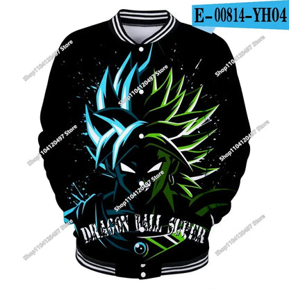 Uniforme de béisbol de estilo urbano de Dragon Ball para hombre, mujer y niños; disfraces de Son Goku para adultos; chaquetas; abrigos de primavera y otoño; cárdigans; sudaderas; regalo
