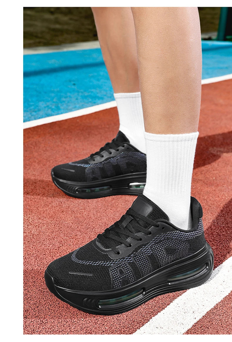 New Men's Sports Running Shoes, Casual Marathon, Breathable Lightweight, Women's Comfortable Athletic Non-Slip Walking Sneakers