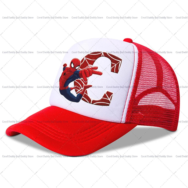 Spiderman Children Baseball Cap Kawaii Cartoon Printed Cap Boys Girls Outdoor Sports Sun Hat Adjustable Peaked Cap Kids Gifts