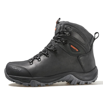 Zapatos de senderismo HUMTTO, botas de caza impermeables para hombre, botas tácticas de combate para desierto hasta el tobillo, botas de trekking para hombre y mujer, zapatillas cálidas de cuero