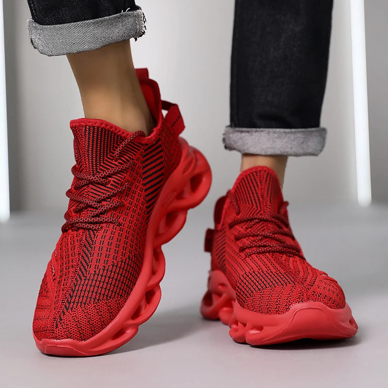 Sneakers da uomo comode e traspiranti in mesh, scarpe da tennis outdoor sportive per running, palestra e jogging, leggere e basse, scarpe da camminata da uomo