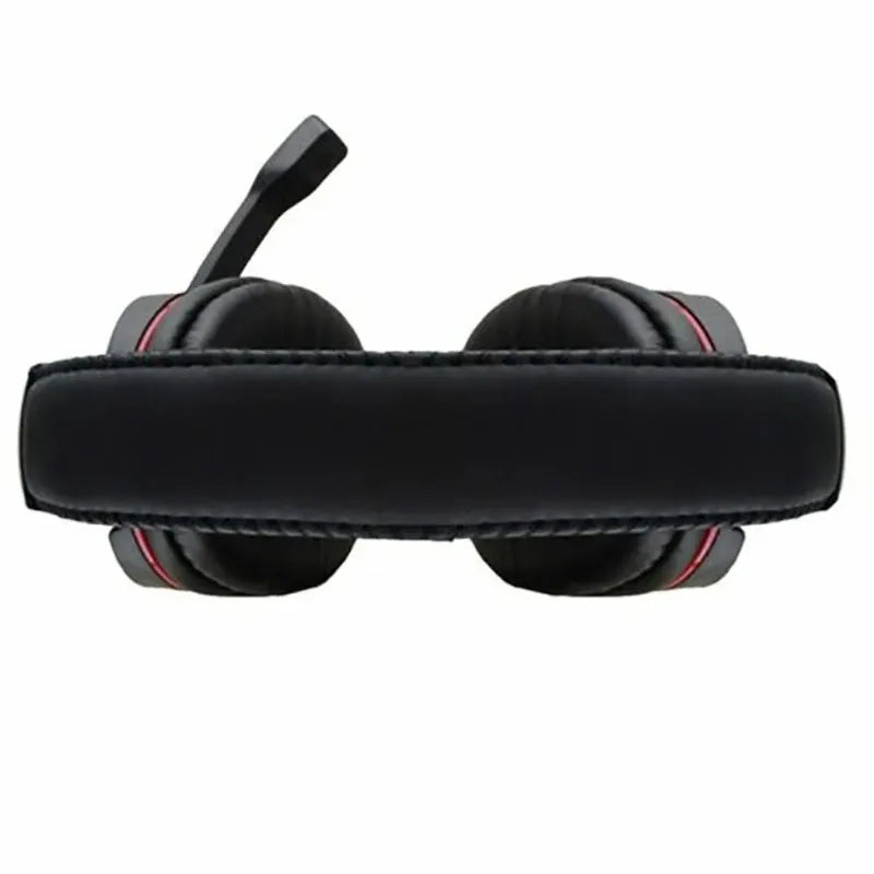 Casque gaming filaire avec éclairage, microphone réglable, son surround stéréo, coussinets auriculaires doux, pour PC, ordinateur portable et téléphone