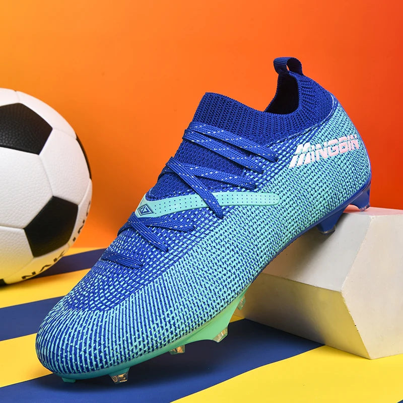 Tacchetti da calcio turf professionali da uomo, scarpe da calcio con mesh traspirante per ragazzi, sneakers antiscivolo da uomo Society Chuteira