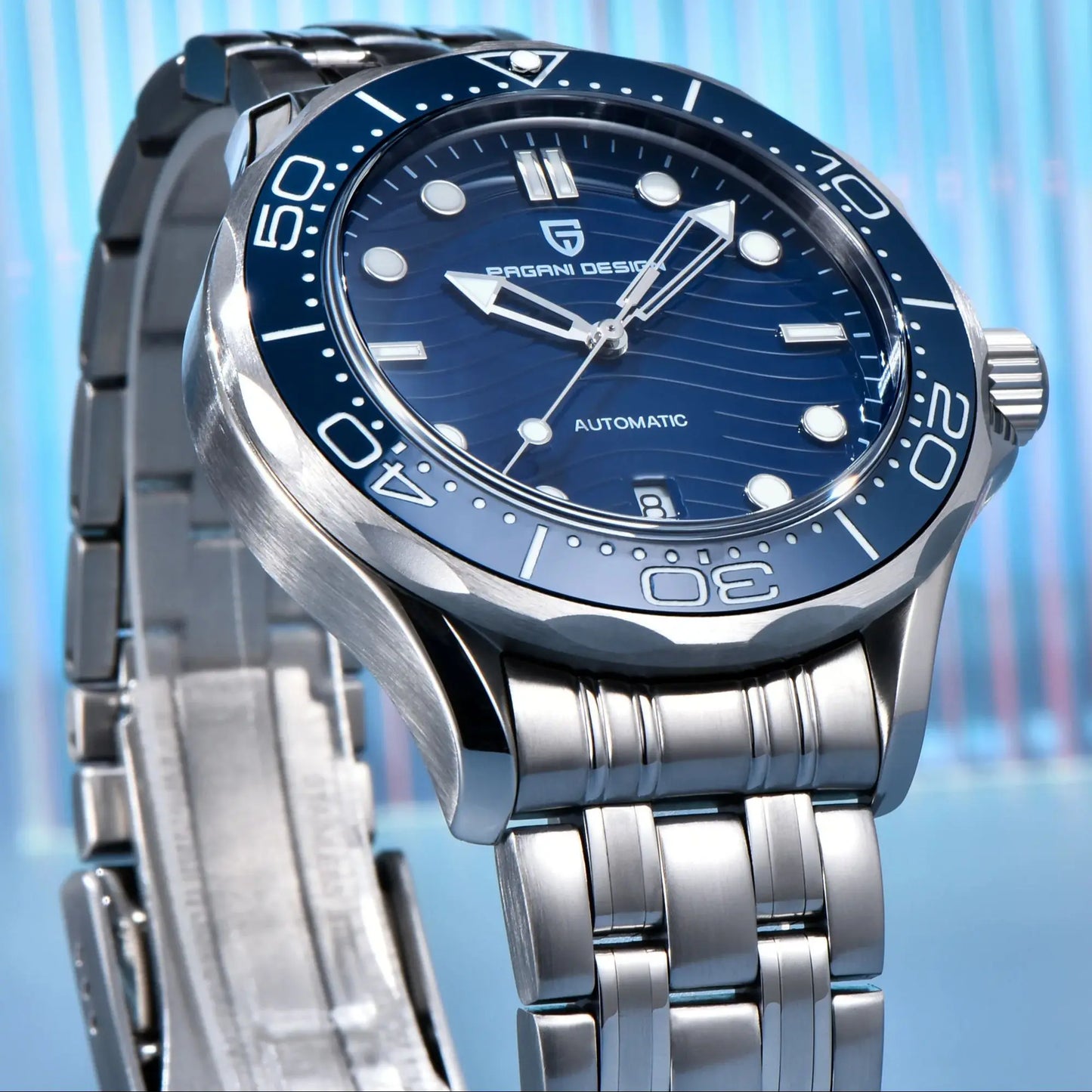 PAGANI DESIGN 2026 New V2 Waves 200M Diving Men's Watches Fashion Luxury Automatic Watch Men AR Sapphire crystal Wrist watch Men