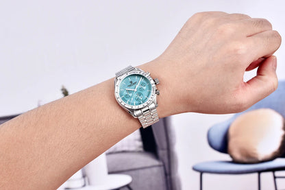 New PAGANI DESIGN Moon Men Watch Retro Luxury Quartz Watches For Men Stainless steel Sport waterproof Chronograph Man+With BOX