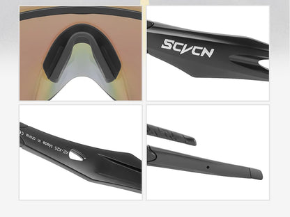 Scvcn Men's Cycling Glasses Outdoor Sport Runing Sunglasses Women MTB Bike Bicycle Goggles Road Riding Fishing Hiking Eyewear