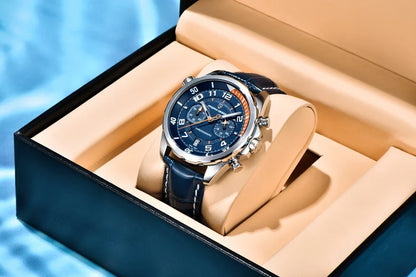 PAGANI DESIGN Watches 2026 New Strong Luminous Luxury Quartz Men Watch Fashion Leather Watch For Men Sapphire Glass Chronograph