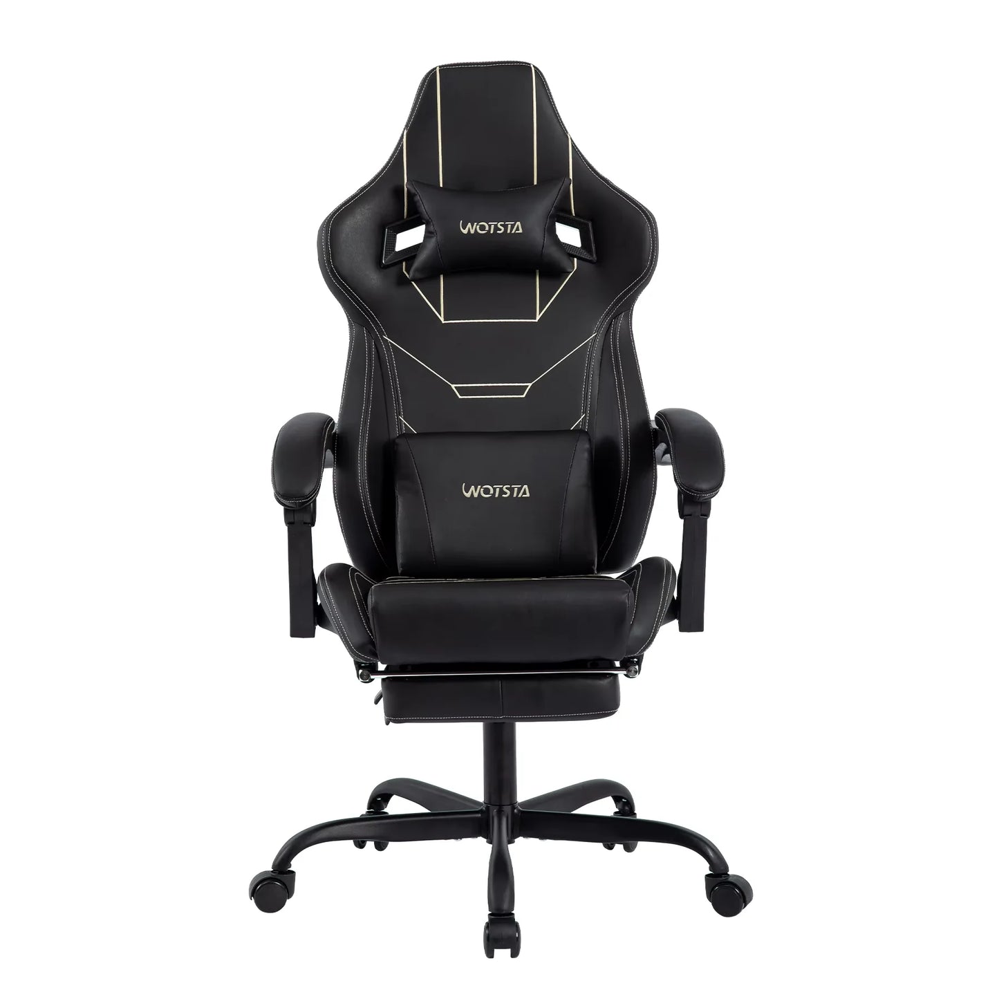 WOTSTA Gaming Chair Ergonomic Gaming Chair Office Chair with Footrest Racing Computer Chair Height Adjustable Padded Computer Chair