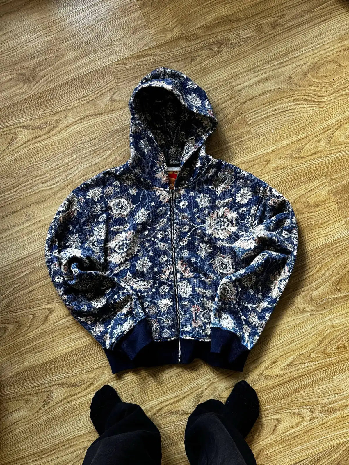 2026 New American Fashion Trend Goth Printed Zipper Hoodie Women Street Hip Hop Punk Rock Sweatshirt Unisex Casual Loose Hoodie
