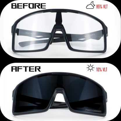 SINGA Photochromic Cycling Sunglasses Sport Glasses Road Bike Glasses MTB Eyewear for Man Women Riding Goggle Cycling Glasses