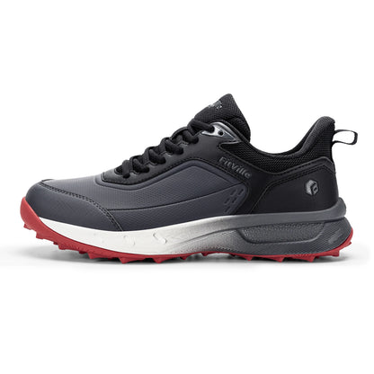 FitVille Chaussures de golf larges pour hommes, imperméables, athlétiques, décontractées, professionnelles, antidérapantes, sans crampons, avec soutien de la voûte plantaire