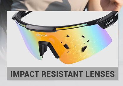 SCVCN UV400 Cycling Glasses Men Women MTB Road Bike Sunglasses Outdoor Hiking Drive Running Sunglasses Fashion Sports Glasses