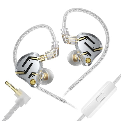 KZ ZS12 PRO 2 Flagship-Grade Super-Linear Hybrid IEM Earphones HiFi Bass In Ear Headphones Esports Gaming Headest Wired Earbuds