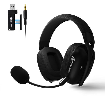 ATTACK SHARK L80PRO 3-in-1 Gaming Headset – Low Latency Wireless Bluetooth Headphones with Dual Microphone, 40mm Hi-Fi Sound & Stable Connection Gaming Headset