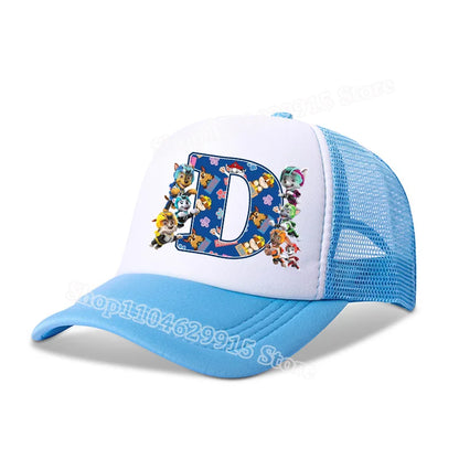 Paw Patrols Baseball Cap Boys Girls Cartoon Anime Chase Skye A-Z Letters Print Hat Summer Athleisure Adjustable Casual Hats Gift