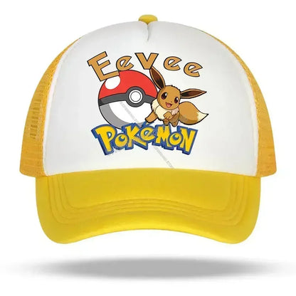 Pokemons Pikachu Baseball Cap Women Men Trend Anime Adjustable Hat Adult Summer Sunhat Outdoor Sport Breathable Shade Cap Gift