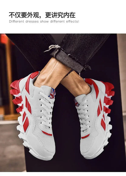 Brand trend size 46 47 48 men's wear-resistant cushioning thick-soled fitness sneakers, outdoor breathable running shoes for men
