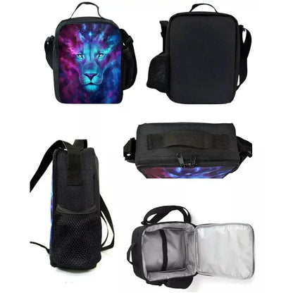 Borsa termica Classic Game Fortnites per bambini, capiente, per ragazzi, ragazze e studenti, ideale per picnic all’aperto, riutilizzabile come lunch box isotermico