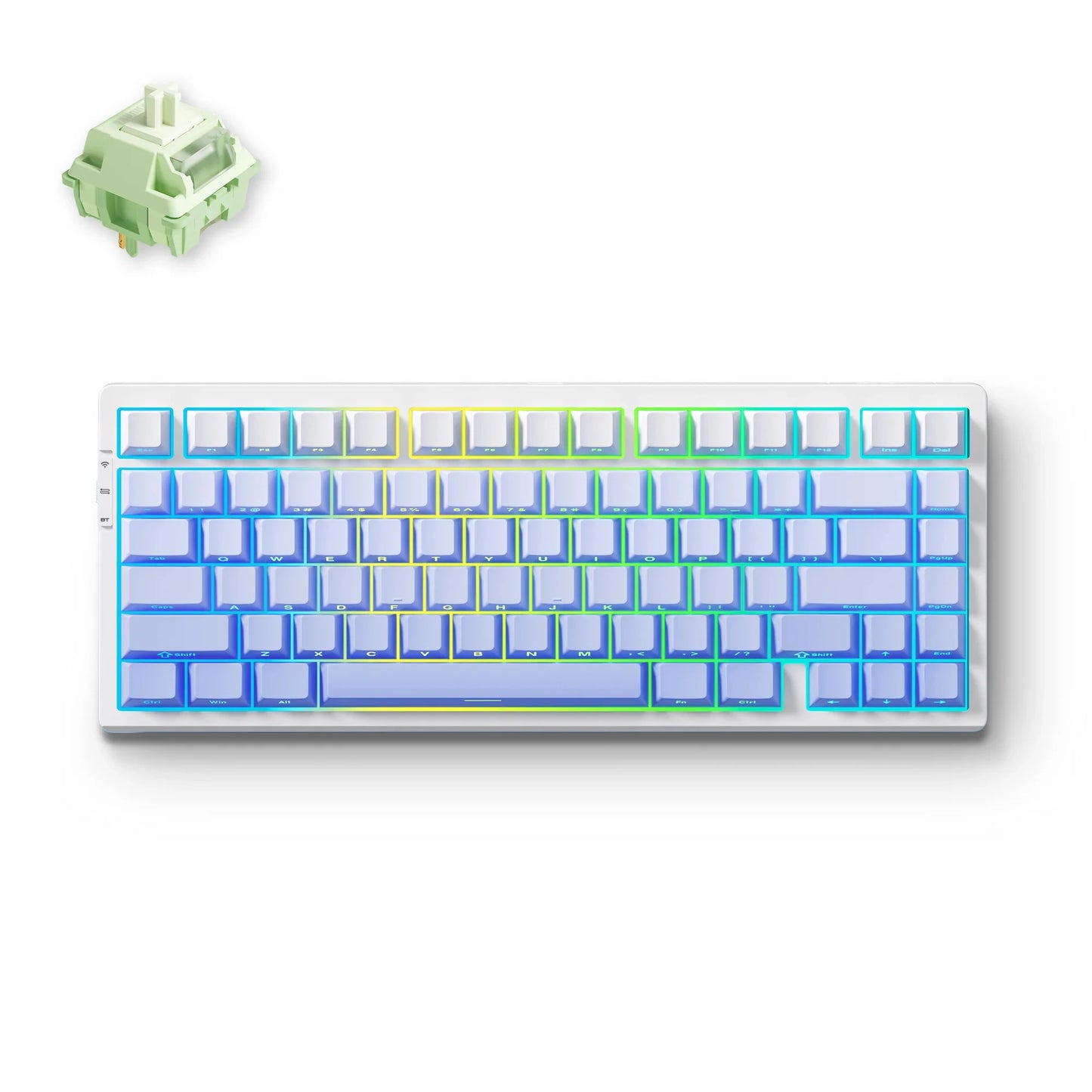 Teclado mecánico inalámbrico MCHOSE G75 Pro, diseño 75%, montaje gasket, 5 capas de amortiguación, retroiluminación RGB, triple modo y hot-swappable