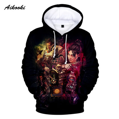 Personality 3D Printed Game Apex Legends Hoodies Sweatshirts Men Women High Quality Hoody Game Long Sleeve Plus Size Hoodies