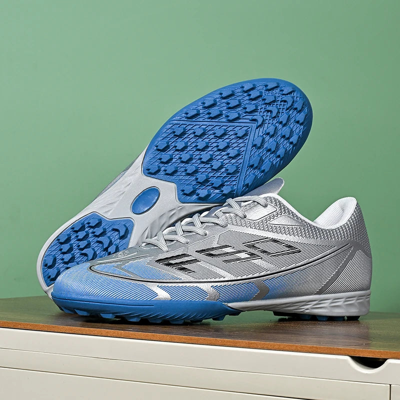 Nouvelles chaussures de football pour hommes, chaussures de sport ultralégères, chaussures de football pour matchs en plein air, futsal, haute cheville, respirantes, antidérapantes, de haute qualité