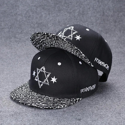 Men's Letter Embroidery All-match Flat Brim Baseball Cap Ladies Summer Hip Hop Hats Outdoor Shade Adjustable Casual Peaked Caps