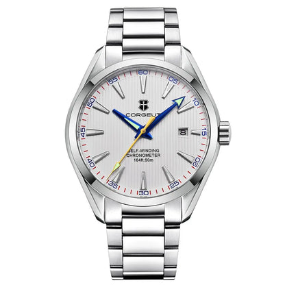 Luxury NH35 Movt Corgeut 41mm Man Sport Clock Automatic Relogio Masculino Mechanical Wristwatch Sapphire Steel Band Men's Watch