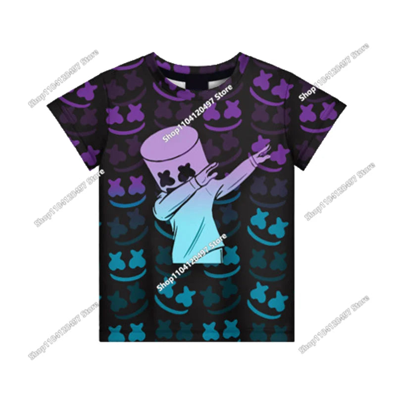 Fortnites 3D Printed Short Sleeve T-Shirt Game Cartoon Print Battle Royale Adult Kid Clothes Kids T-shirt Harajuku Tshirt