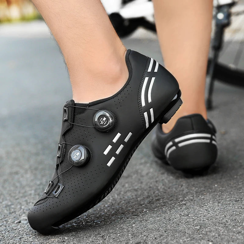 Pantofi de ciclism de înaltă calitate, SPD cu autoblocare pentru bărbați, pantofi sport de curse pentru bicicletă, pantofi de ciclism MTB de munte antiderapanți pentru femei, 36-47