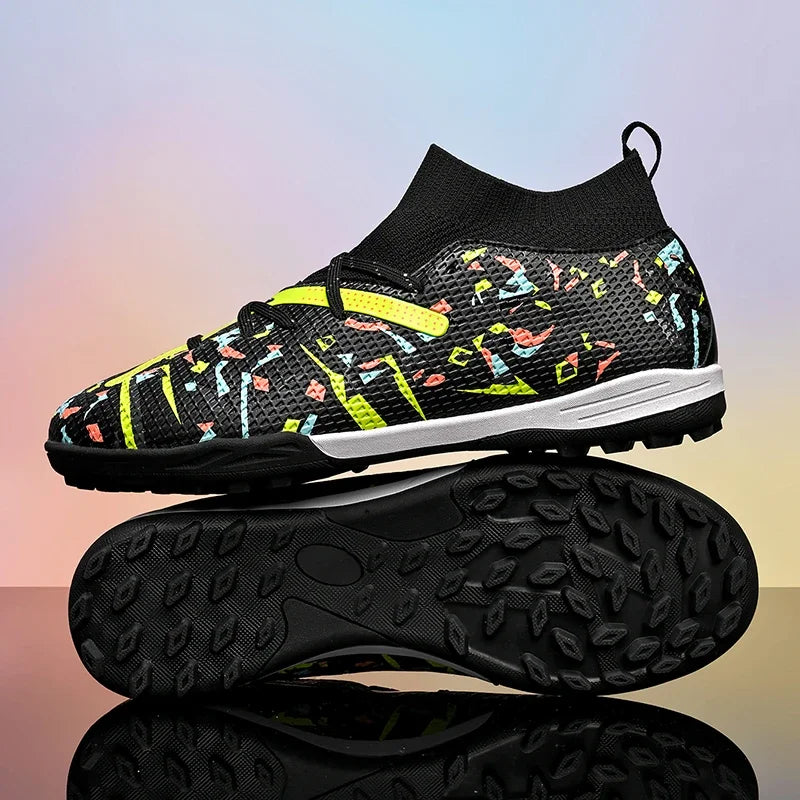 Chaussures de football pour hommes, chaussures de football professionnelles pour l'extérieur, chaussures de match de football, futsal, unisexe, respirantes, crampons d'entraînement, antidérapantes pour gazon