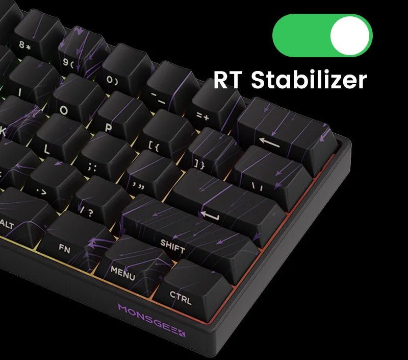 Akko MonsGeek FUN60 mechanische Tastatur mit Magnetschaltern, 60% Gaming-Tastatur, Rapid Trigger 0.01mm, 8K ARGB, HE/TMR Custom-Tastatur