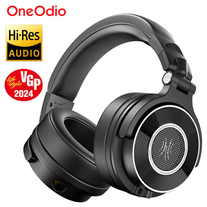 OneOdio Monitor 60 Wired HiFi Headphones Professional Studio DJ Headphones with 50mm Driver, Stereo Over Ear Headset, Detachable Cable & Microphone