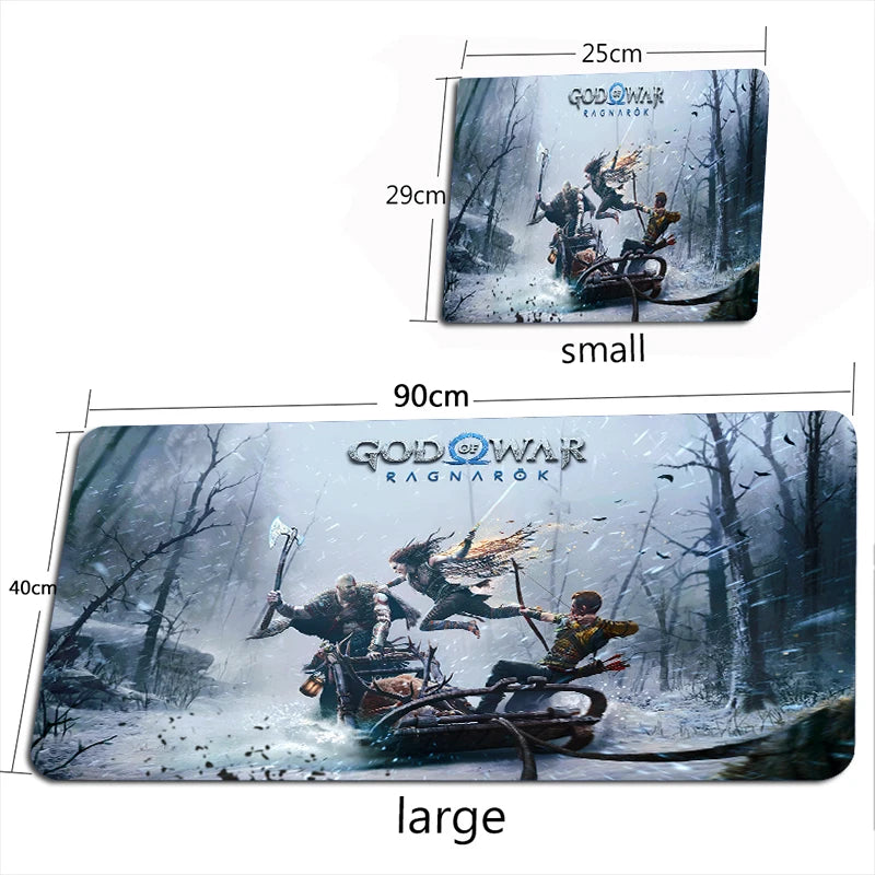 God of War Ragnarok Mouse Pad XXL Mouse Mat Gamer 100X50CM Gaming Accessories Mousepad  Large Keyboard DeskMats Pad for Computer