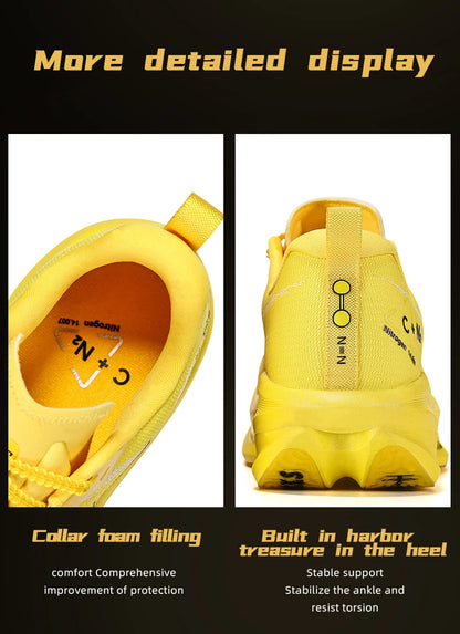 CIERSES  New Carbon Fiber Marathon Racing Training Shoes Breathable And Shock-Absorbing Air Cushion Men's Casual Sports Shoes