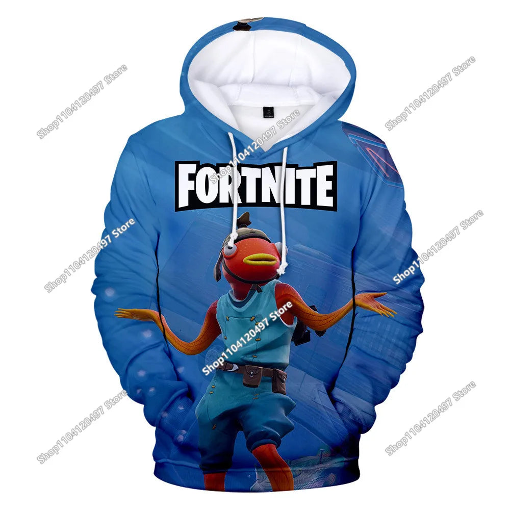 Hanorac cosplay Fortnite, hanorac unisex cu glugă imprimat 3D, jachetă casual, jachetă anime, jachetă kawaii, îmbrăcăminte pentru copii, cadouri