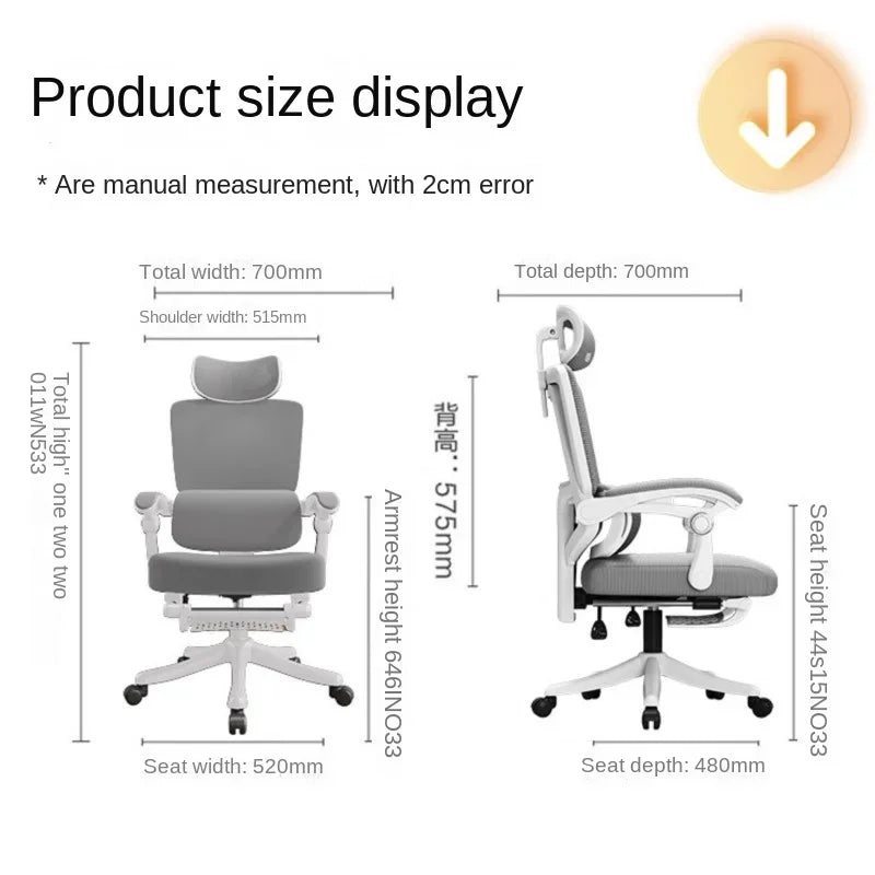 Ergonomic Mesh Office Chair with Lumbar Support, High-Back Computer Desk Chair for Adults, Comfortable Task Chair for Long Hours