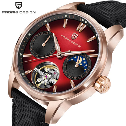 Pagani Design férfi karóra, új modell, luxus automata mechanikus karóra, 41 mm, rozsdamentes acél, 10 bar-ig vízálló, „pilóta” stílusú