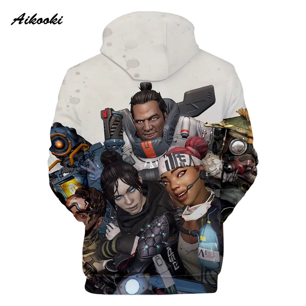Personality 3D Printed Game Apex Legends Hoodies Sweatshirts Men Women High Quality Hoody Game Long Sleeve Plus Size Hoodies
