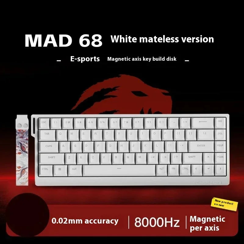 FGG Madlions Mad60 Mad68 He Mechanical Keyboard Magnetic Switch 8k Wired RGB Hot Swap Custom Keyboard Esport Game Gift Accessory