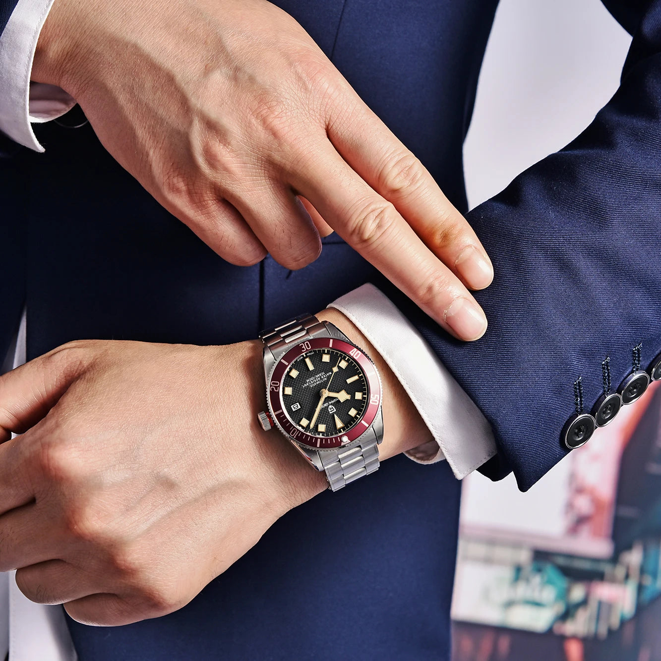 PAGANI DESIGN BB58 Men's Watches Mechanical Watch For Men Luxury Automatic Watch Men NH35 Movt Waterproof Reloj Hombre PD-1671