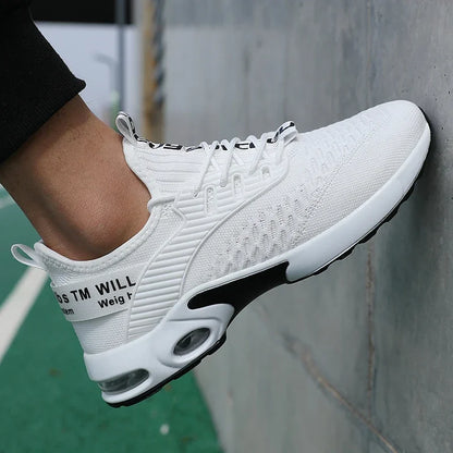 Sommer-Herrenschuhe aus Mesh, lässige Sportschuhe, Frühlings- und Sommerschuhe, leichte Tennis- und Walking-Schuhe, schwarze Sneaker, Verkaufsschlager 2025
