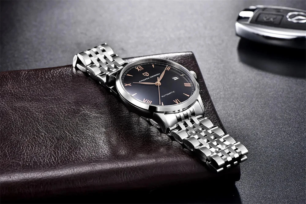 PAGANI DESIGN 40MM Pilot Men's Mechanical Watch Luxury Sapphire Glass Automatic Watch 100M Waterproof NH35 Wristwatch for Men