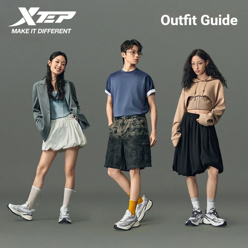 Xtep Basque 3 For Male Sneakers Retro Fashion Breathable  Luxury Height-Increasing Sports Shoes 2026 Spring 874219320001
