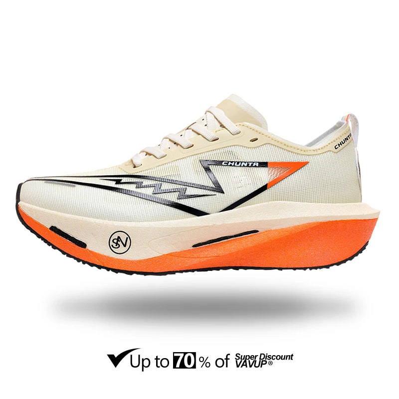 Scarpe da running uomo e donna Chunta con piastra in carbonio, ideali per maratona, sportive, traspiranti, leggere e confortevoli