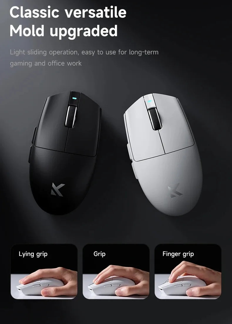 MCHOSE G3 V2 Pro Wireless E-sports Mouse Lightweight Three Mode Bluetooth PAW3395 High Performance 800mAh Game Office 59g Mouse