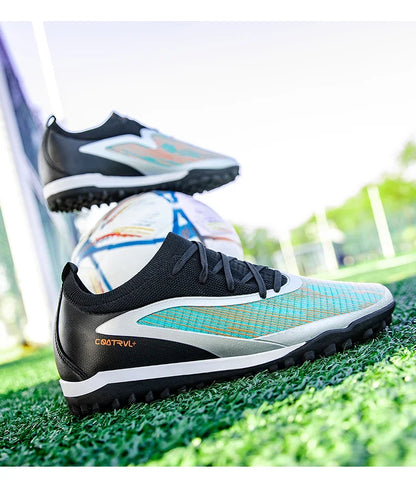 New Men Football Boots Non Slip Soccer Shoes Sport Outdoor Cleats Breathable Adult Long Spikes Training Boys Match Comfortable