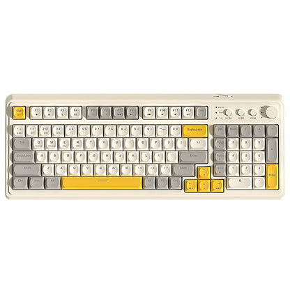 AULA S99 독거미 키보드 Membrane KeyboardWireless Bluetooth Wired Three Mode RGB Gamer Keyboards Office Typing Mute 99 Keys
