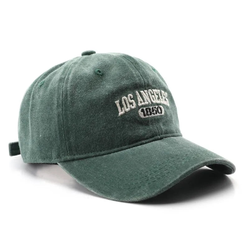 Fashion Casual Baseball Cap for Women Men Cotton Soft Top Hats Unisex Los Angeles Embroidery Snapback Hat Hiking Sunscreen Caps