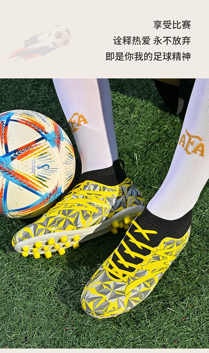 New Men Football Boots Breathable Sport Training Soccer Shoes Cleats Sport Outdoor TF Futsal Match Turf Grass Drop Shipping